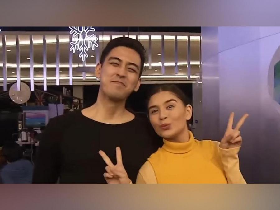 Ashley Ortega and Michael Martinez