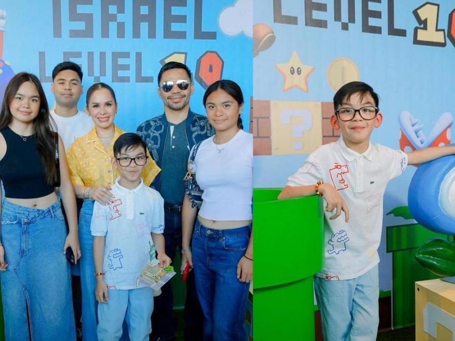Pacquiao family at Israel 10th birthday 