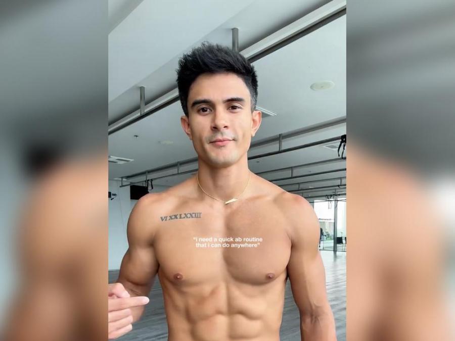 This five-minute ab workout is recommended by Brandon Espiritu