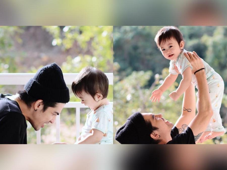 Mark Herras and Baby Corky 