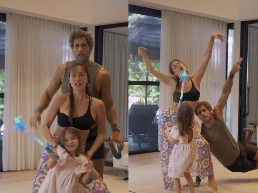 Solenn Heussaff, Nico Bolzico, Thylane Katana Bolzico