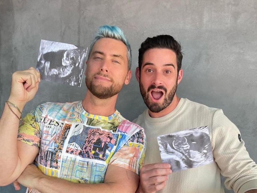 Lance Bass and Michael Turchin Share Family Photos with Twin Babies