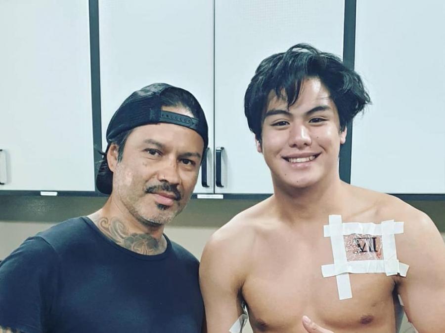 Look Migo Adecer Gets First Chest Tattoo In Australia Celebrity