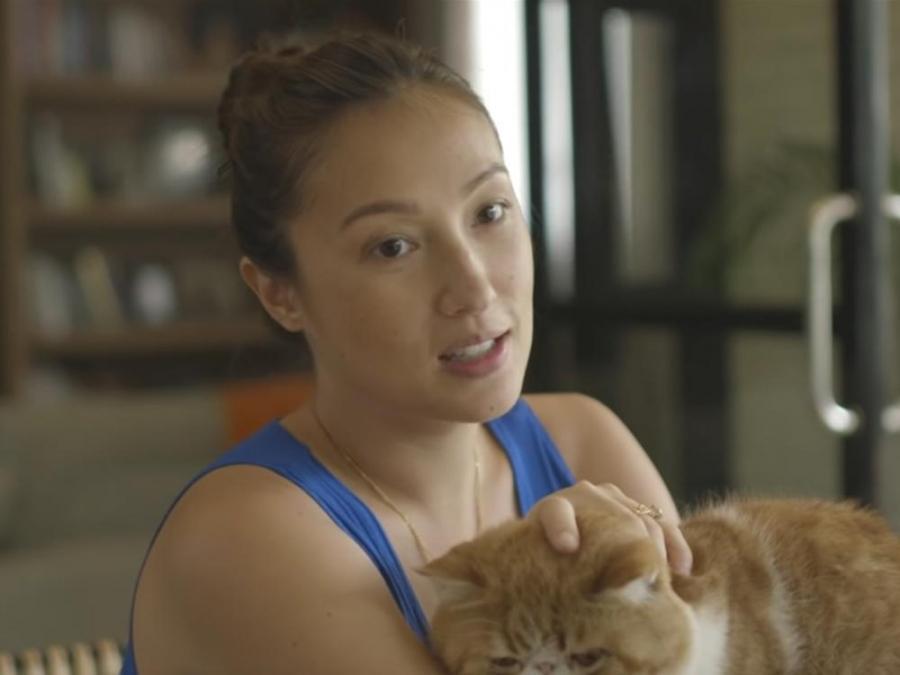 Solenn Heussaff with pets
