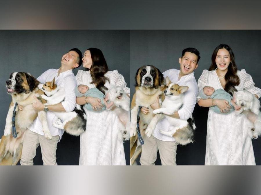 Arny Ross, Franklin Banogon, and baby Jordan