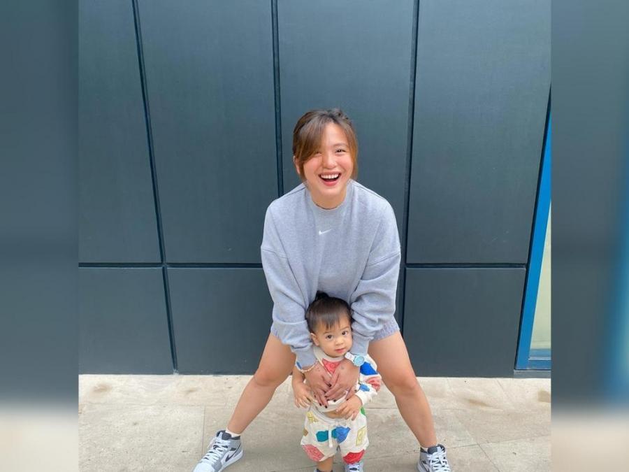 Joyce Pring and Baby Eliam