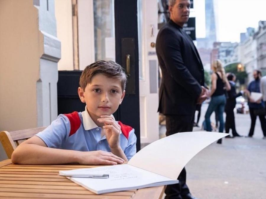 10-year-old artist Andres Valencia sells out gallery at Miami Art