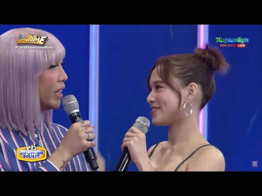 Vice Ganda and Jackie Gonzaga in Its Showtime