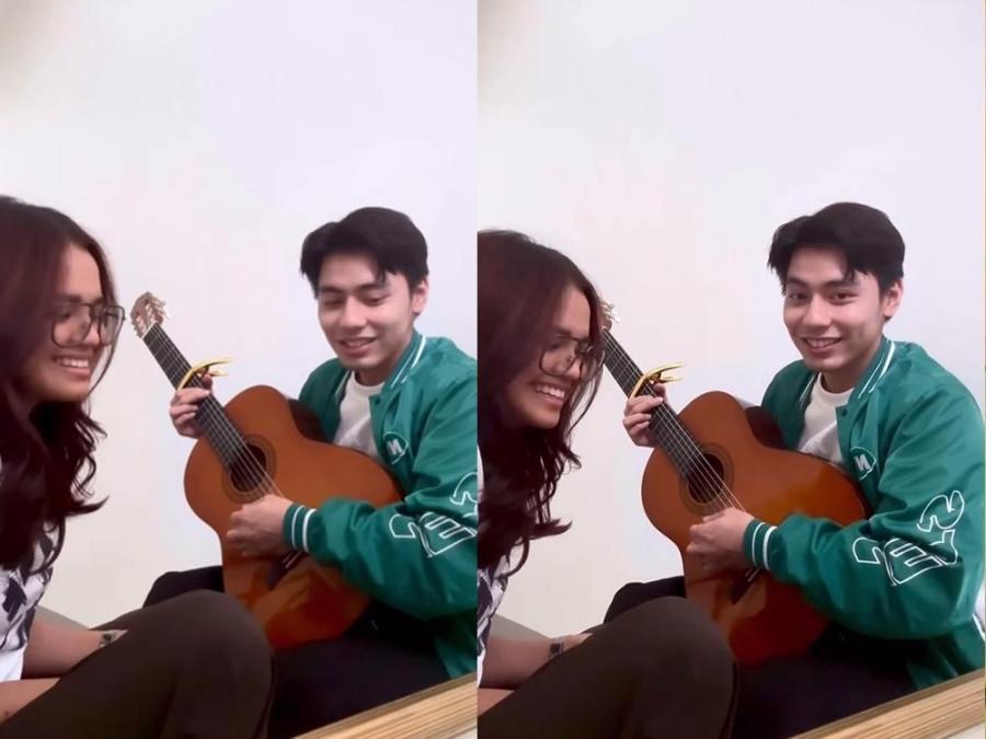 Zephanie and Dylan Menor singing Palagi