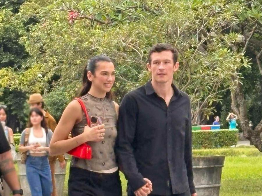 Dua Lipa and Callum Turner