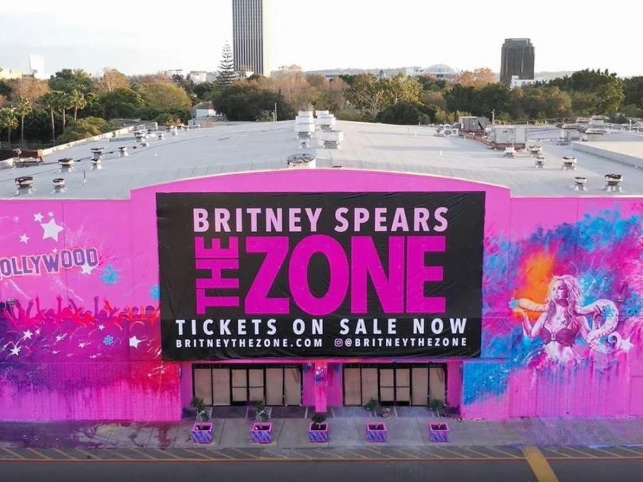 Britney Spears mural featured in The Zone