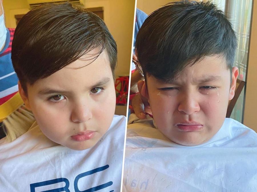 Baeby Baste and Samsam getting a haircut
