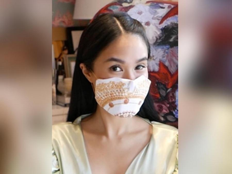 Heart Evangelista shows how to make a DIY face mask using scarves or ...
