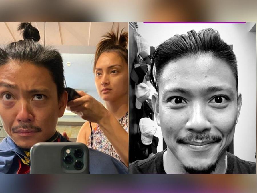 Drew Arellano gets haircut from Iya Villania