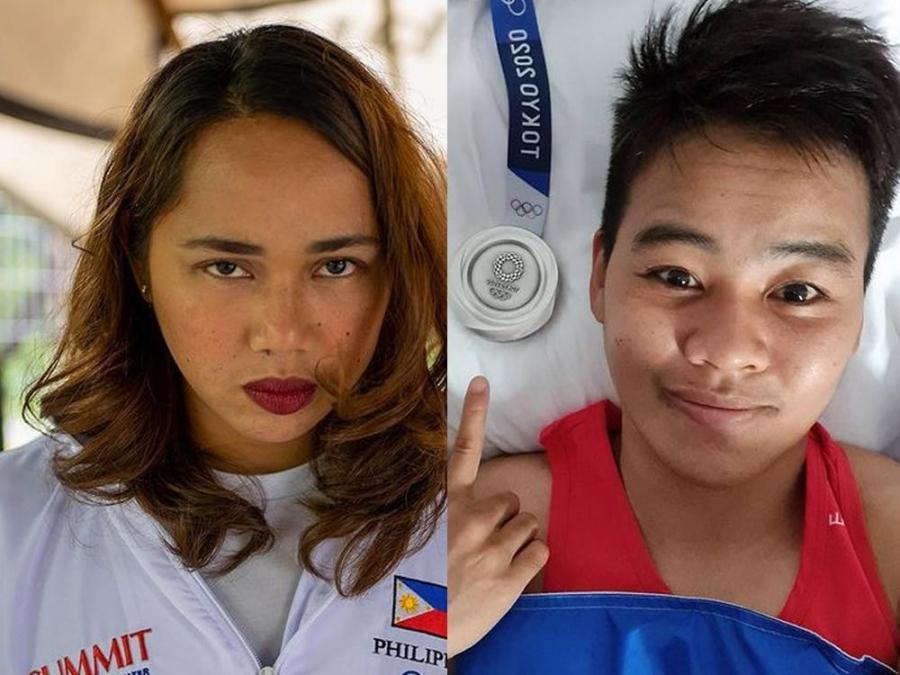 Nesthy Petecio and Hidilyn Diaz