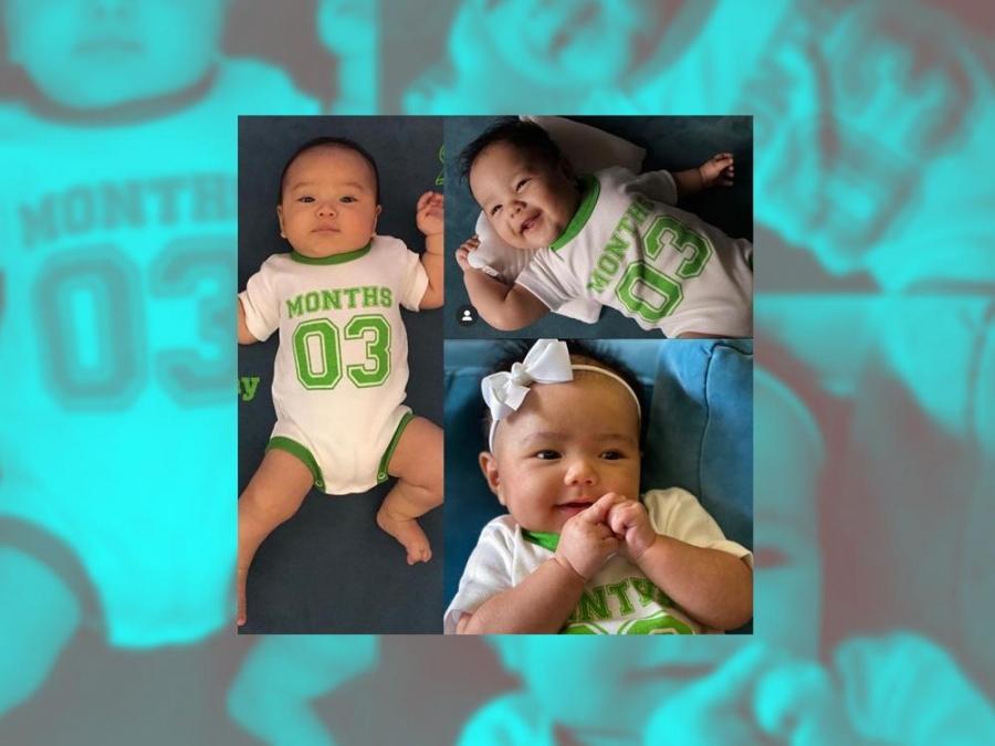 Primo Leon and Alana wearing the same onesie