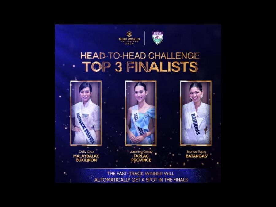 Miss World Philippines head-to-head finalists      