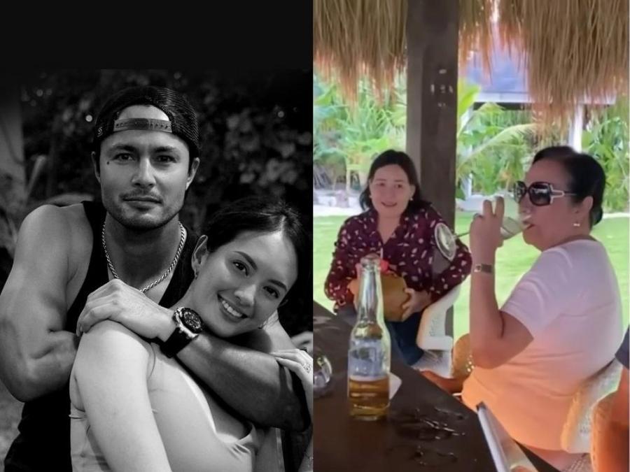 Derek Ramsay's and Ellen Adarna's mothers