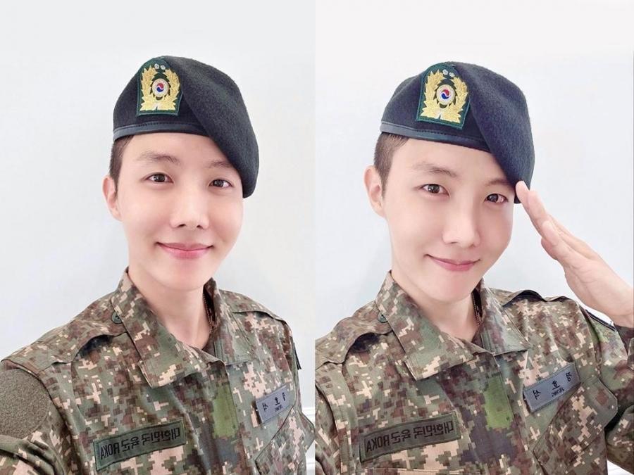 BTS's J-hope shares photos in military uniform | GMA Entertainment