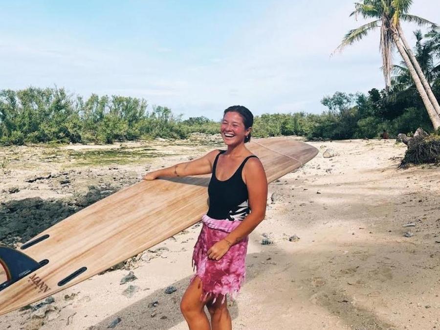 Andi Eigenmann says surfing keeps her overall well-being healthy