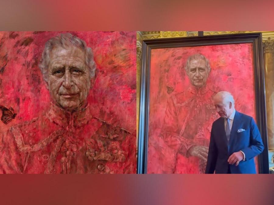 King Charles III unveils first official portrait since coronation