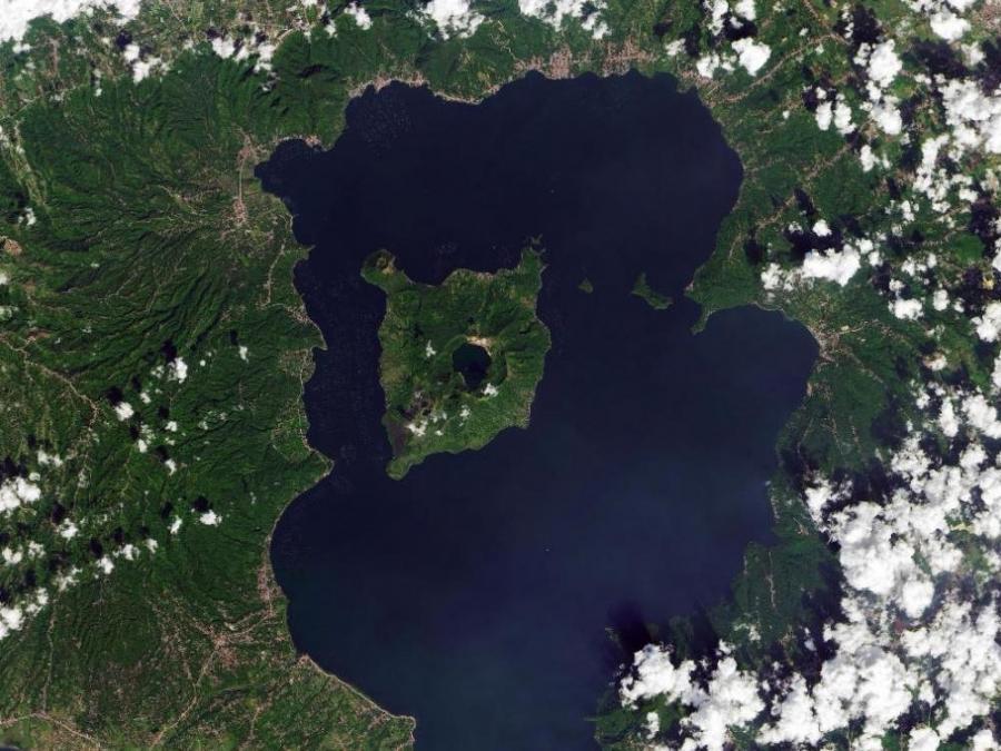 NASA shares Taal volcano photo