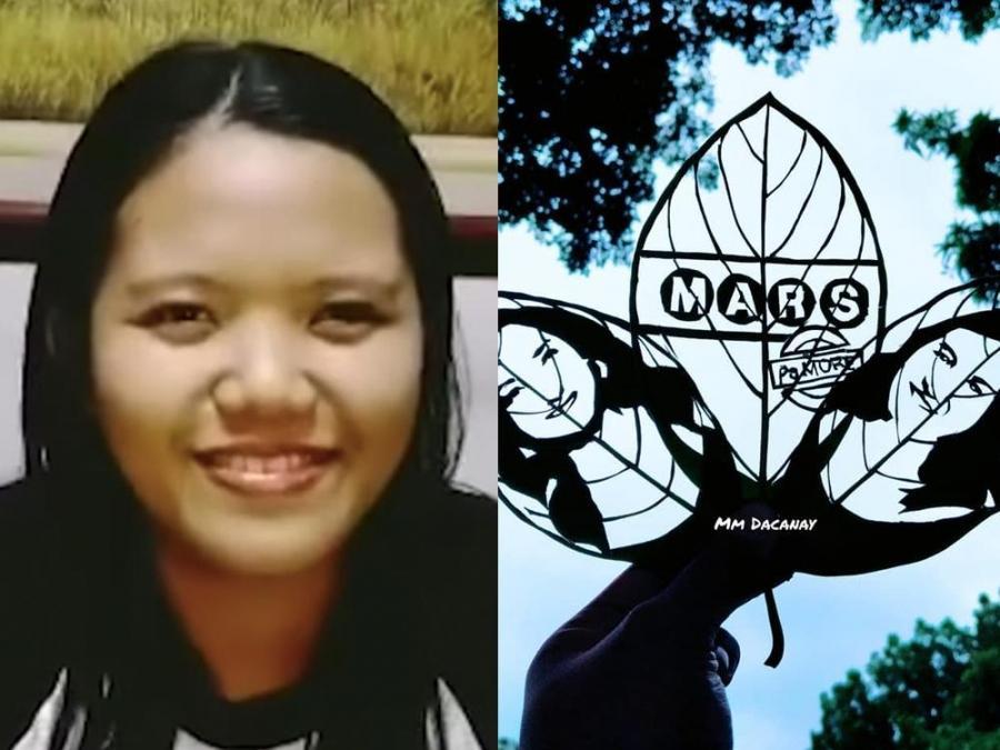 mm dacanay and her leaf art