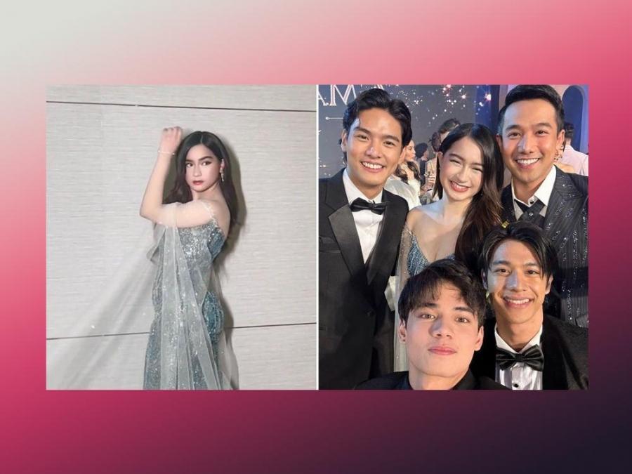 Jillian Ward poses with her 'Abot-Kamay na Pangarap' boys at GMA Gala ...