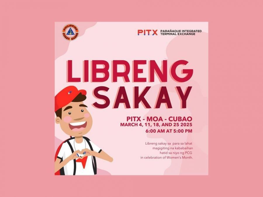 Pcg Free Rides PCG rolls out free PITX-MOA-Cubao rides for women commuters this March