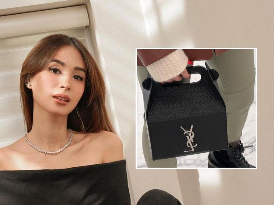 Heart Evangelista showcases YSL's quirky 'Take-Away Box' bag