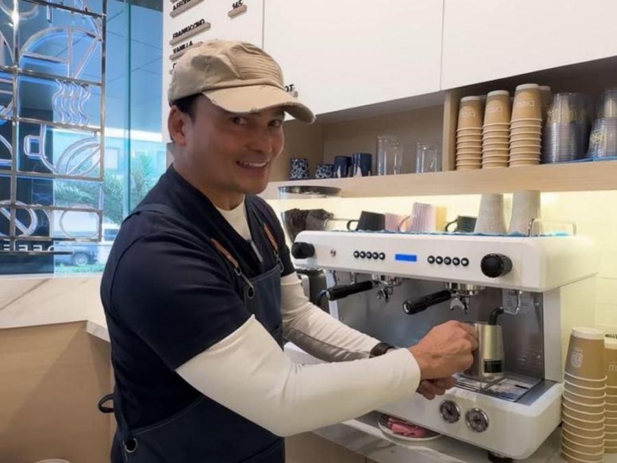 Gabby Concepcion working as a barista