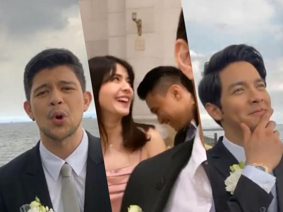 Joross Gamboa at Rodjun Cruz Dianne Medina wedding