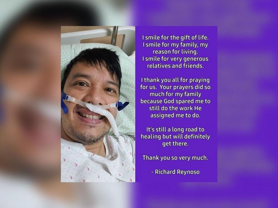 OPM singer Richard Reynoso is recovering after his bout with COVID-19 GMA Entertainment photo