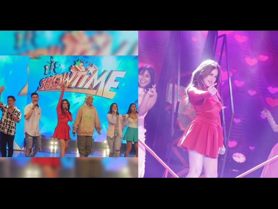 Julie Anne San Jose graces 'It's Showtime' stage, poses with Vice Ganda,  Anne Curtis