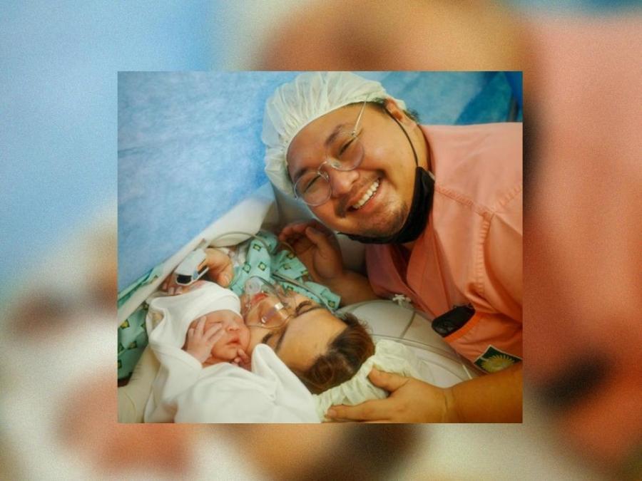 Ninong Ry and new baby