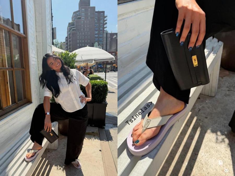 Alex Eala proudly showcases her 'tsinelas' abroad