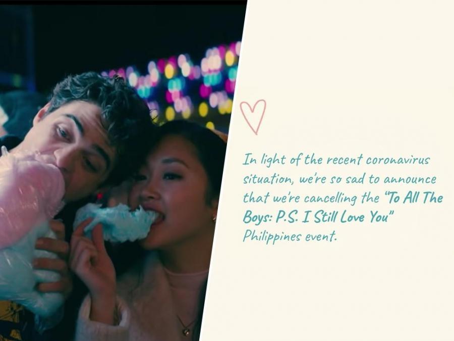 The Noah Centineo Lana Condor fan meet in Manila has been canceled