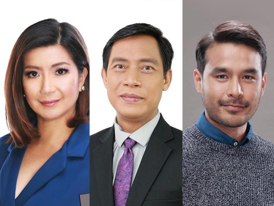 Kara David, Raffy Tima and Atom Araullo of GMA News