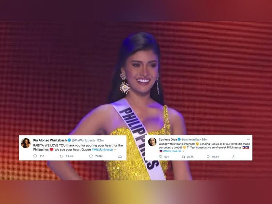 Catriona And Pia Tweet Love For Rabiya After Early Exit From The 69th Miss Universe Gma