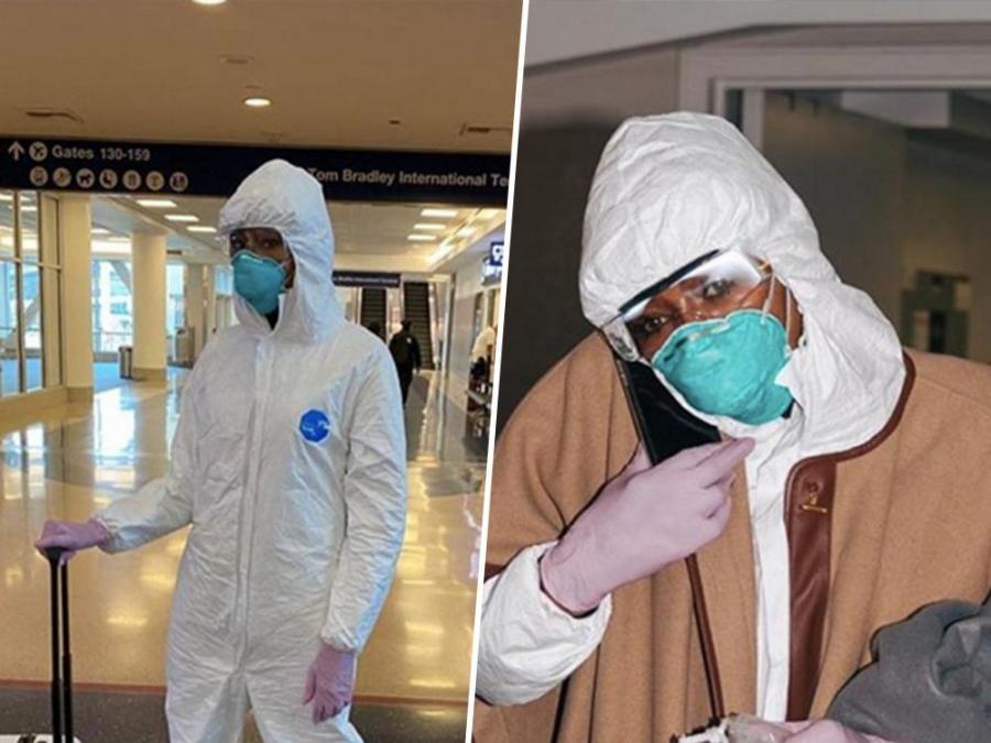  Naomi Campbell Erykah Badu wear hazmat suits amid Coronavirus pandemic