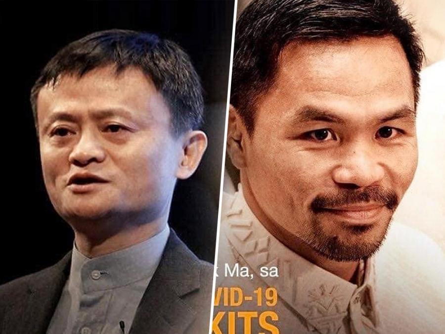 Manny Pacquiao Jack Ma pledge COVID19 testing kits