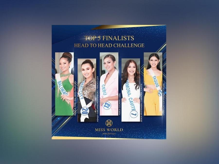 Miss World Philippines beach beauty competition finalists