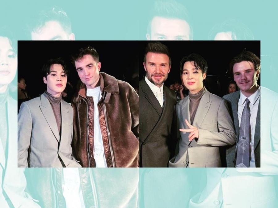 BTS's Jimin Hangs Out With Robert Pattinson, David Beckham, And More At  Paris Fashion Week