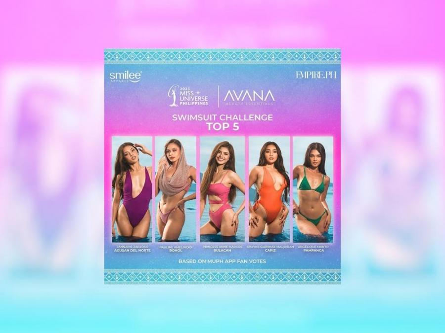 Miss Universe Philippines swimsuit challenge top 5