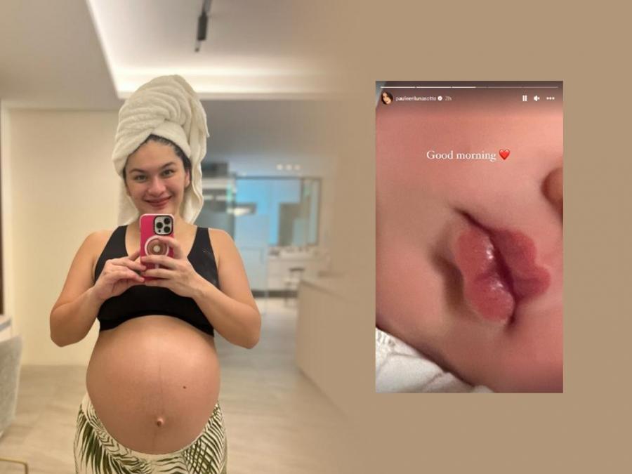 pauleen luna and her newborn daughter