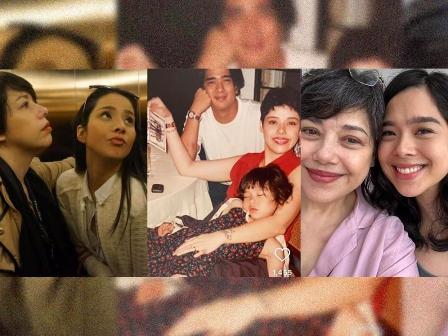 Pia Magalona with Maxene and Saab