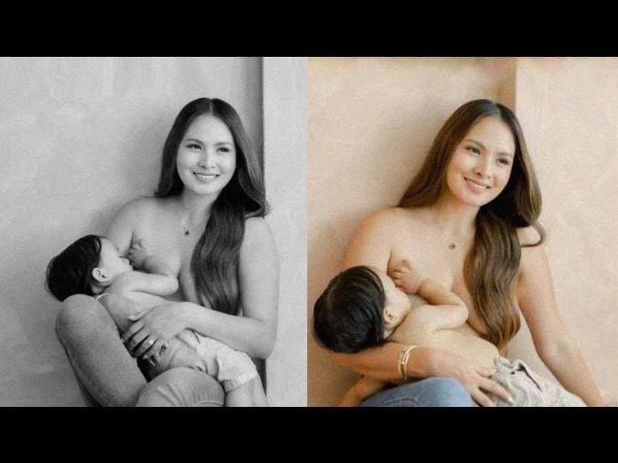 Arny Ross and baby Jordan Franco