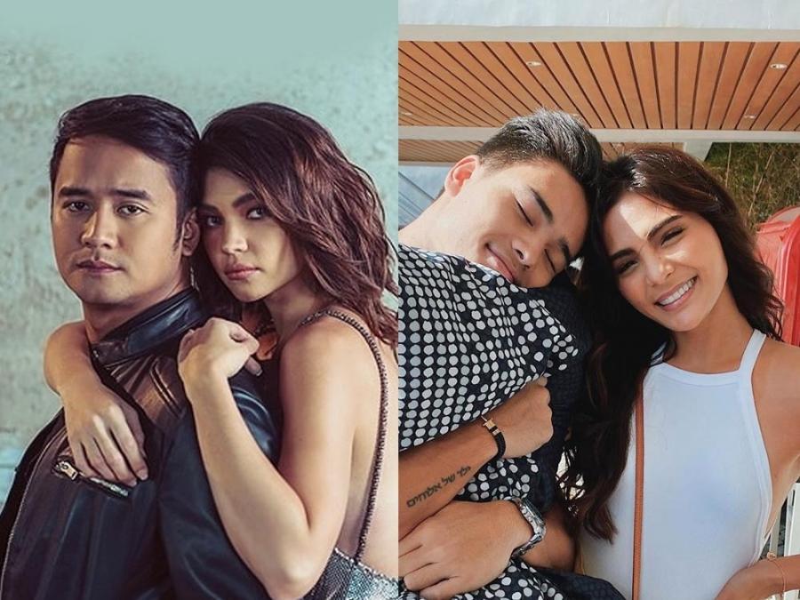 Lovi Poe with Marco Gumabao and Rhian Ramos with JM De Guzman