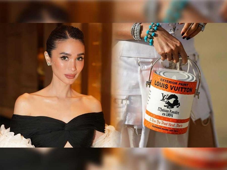 Heart Evangelista carries P170K paint can bag at New York Fashion