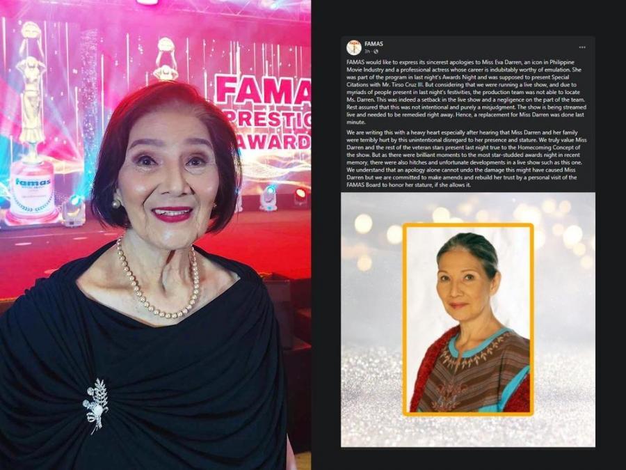 eva darren at FAMAS awards night